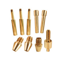 cnc turning precision machining brass connector automotive parts